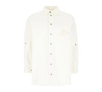 Off White - Camicia di Jeans con Logo - - Shirts - Uomo - Beige - S