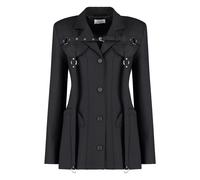Off White, ,Jackets ,Donna ,Nero ,S Blazer in misto lana