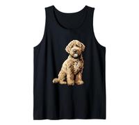 off White Lagotto Romagnolo Dog Illustrazione Canotta