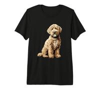 off White Lagotto Romagnolo Dog Illustrazione Maglietta Premium