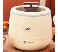 off White,Mini cuociriso Adatta per 2-3 Persone, cuociriso Multifunzione da 1,8 l con pentola Interna Antiaderente e misurino, con Funzione di Mantenimento in Caldo