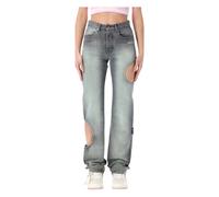 Off White - New Meteor Denim - - Jeans - Donna - Grigio - W28