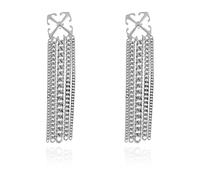 Off White - Orecchini Lunghi - - Accessories - Donna - Grigio - ONE SIZE