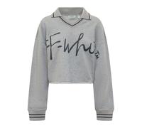 Off White - Script Crop Sweatshirt - -Sweatshirts & Hoodies -Donna -Grigio -M