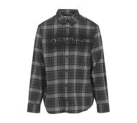 Off White - Spray Book Check Flan Reg Shirt - - Shirts - Uomo - Grigio - L