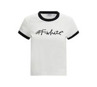 Off White - The Script T-shirt - -Tops -Donna -Bianco -M
