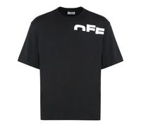 Off White, ,Tops ,Uomo ,Nero ,XS T-shirt girocollo a coste in cotone