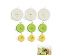 OFFAXE Set di 9 Coperchi in Silicone Estensibili Universali, Riutilizzabili e Resistenti al Calore, Coperchi Elastici per Alimenti per Ciotole, Bicchieri, Barattoli, Microonde e Frigorifero