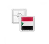 OFFbb Sudan Bandiera Nazionale Africa Paese pbt copritasti con Apertura per Tastiera Meccanica Bianco OEM nessun Simbolo di Stampa