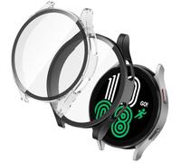 OFFCUP 2 Pezzi Cover con Pellicola Protettiva per Samsung Galaxy Watch 4 44mm, Copertura Completa Custodia Complessiva Rigida HD Clear Pellicola Protettiva Temperato Film