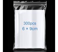 OFFCUP 300 Bustine Trasparenti, 6 X 9 cm Sacchetti Plastica Richiudibili, Sacchetti Alimentari, Buste Zip Applicano a Cucina, Ufficio, Gioielli E Piccoli Accessori