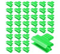 OFFCUP 40 Pezzi Morsetti per Serra, 11mm Clip per Piante, Clip per Serra, Antiscivolo Clip per Pellicola per Serra Clip per Cerchio a Tunnel per Copertura di File di Film Rete Tunnel Hoop, Verde