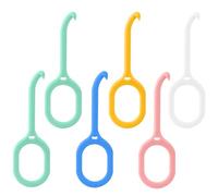 OFFCUP Allineatore per Apparecchi Ortodontici Invisibili, 6Pezzi Strumenti di Rimozione Allineatore per Apparecchi, Rimozioni di Allineatori Portatili, per l'igiene orale (Ovale)