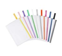 OFFCUP Borse di File A5, 10 Pezzi Sacchetto di Zip Impermeabile, Mesh Sacchetto del Documento, Sacchetto Di Documenti Portatile, Busta Plastica per Uffici Cosmetici Forniture Accessori da Viaggio