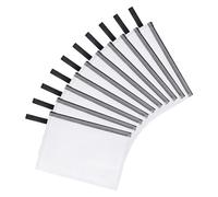 OFFCUP Borse di File B5, 10 Pezzi Sacchetto di Zip Impermeabile, Mesh Sacchetto del Documento, Sacchetto Di Documenti Portatile, Busta Plastica per Uffici Cosmetici Forniture Accessori da Viaggio