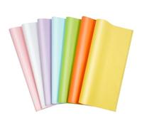 OFFCUP Carta Velina Colorata, 35 Fogli, 70 * 50CM, Per Pompon, Fai Da Te, Hobby Creativi, Confezioni Regalo, Riempitivi Per Scatole (7 Colori)