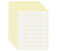 OFFCUP Etichette adesive bianche, 1200 pezzi, 38 x 19mm etichetta rettangolare, multifunzione per uffici cucina