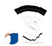 OFFCUP Etichette autoadesive per Raccoglitori, 60 Fogli Etichette Adesive, Dorso autoadesivo, Etichette Autoadesive per Dorso per Acuole Uffici Archivi Laboratorio, 3,6 x 19 cm