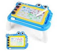 OFFCUP Lavagna Magnetica per Bambini 4 Colori Cancellabile Magnetica con 4 Timbri Magnetici e 1 Penna Giochi Bambini 3 4 5 Anni Lavagnetta Magica Regalo per Bambine e (Coccodrillo)