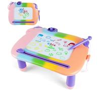 OFFCUP Lavagna Magnetica per Bambini 4 Colori Cancellabile Magnetica con Timbri Magnetici e 1 Penna Giochi Bambini 3 4 5 Anni Lavagnetta Magica Regalo per Bambine(Unicorno)