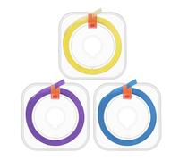 OFFCUP Lucidatura Dentale, 3pcs*6m Strisce Sbiancanti Denti per Lucidatura Dentale, Scatola Dentale Lucidatura Striscia, per Levigatura, Pulizia e Sbiancamento dei Interdentali (20/30/50μm/Colore)