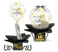 OFFCUP Scatola Regalo Soldi a Sorpresa con Palloncino Confezione Regalo Soldi Creativa Explosion Box Scatola Sorpresa Scatola Porta Soldi per Regalo per Compleanno Matrimonio Battesimo