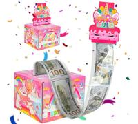 OFFCUP Scatola Regalo Soldi a Sorpresa Confezione Regalo Soldi Creativa Explosion Box Scatola Sorpresa Scatola Porta Soldi per Regalo per Compleanno Matrimonio Battesimo