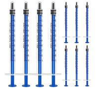 OFFCUP Siringa di Plastica, 10Pcs 1ml Siringhe senza Ago, Siringhe in plastica riutilizzabili, Siringa Dosatrice per Alimentazione Piccoli Animali Domestici, Pittura Artistica, Colla Applicatore