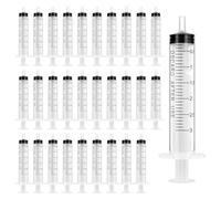OFFCUP Siringa di Plastica, 30Pcs 3ml Siringhe senza Ago, Siringhe in plastica riutilizzabili, Siringa Dosatrice per Alimentazione Piccoli Animali Domestici, Pittura Artistica, Colla Applicatore