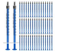 OFFCUP Siringa di Plastica, 50Pcs 1ml Siringhe senza Ago, Siringhe in plastica riutilizzabili, Siringa Dosatrice per Alimentazione Piccoli Animali Domestici, Pittura Artistica, Colla Applicatore