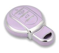OFFCURVE Custodia Chiavi Auto Guscio Chiave, Cover Chiave Copri Chiavi Telecomando 3/4 Tasti Adatto per BMW Mini Cooper S D SD One F54 F55 F56 F57 F60 R55 R56 R57 R58 R59 R60 Cabrio Clubman Countryman
