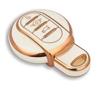 OFFCURVE Custodia Chiavi Auto Guscio Chiave, Cover Chiave Copri Chiavi Telecomando 3/4 Tasti Adatto per BMW Mini Cooper S D SD One F54 F55 F56 F57 F60 R55 R56 R57 R58 R59 R60 Cabrio Clubman Countryman