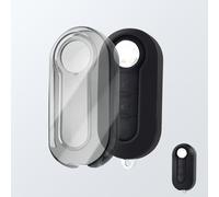 OFFCURVE Custodia Chiavi Trasparente Cover Chiave, Guscio Chiave Copri Chiavi Auto Telecomando per FIAT 500 Punto Panda Grande Bravo Lancia Ypsilon Delta Musa