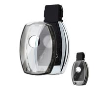 OFFCURVE Custodia Chiavi Trasparente Cover Chiave, Guscio Chiave Copri Chiavi Auto Telecomando per Mercedes Benz Class A B C E ML CL CLA CLE CLK GLA GLC GLE GLK AMG A203 W211