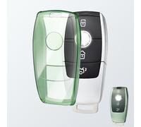 OFFCURVE Custodia Chiavi Trasparente Cover Chiave, Guscio Chiave Copri Chiavi Auto Telecomando per Mercedes Benz Class A B C E G S CLA CLE CLS GLA GLC GLE GLK