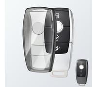 OFFCURVE Custodia Chiavi Trasparente Cover Chiave, Guscio Chiave Copri Chiavi Auto Telecomando per Mercedes Benz Class A B C E G S CLA CLE CLS GLA GLC GLE GLK
