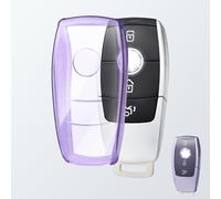 OFFCURVE Custodia Chiavi Trasparente Cover Chiave, Guscio Chiave Copri Chiavi Auto Telecomando per Mercedes Benz Class A B C E G S CLA CLE CLS GLA GLC GLE GLK