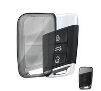 OFFCURVE Custodia Chiavi Trasparente Cover Chiave, Guscio Chiave Copri Chiavi Auto Telecomando per VW Volkswagen Passat B8 Jetta Polo Tiguan T-ROC MK2 Scirocco Skoda Superb Kodiaq Seat