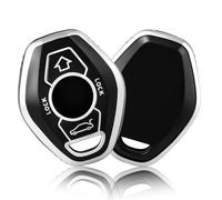 OFFCURVE Custodia per chiave BMW, custodia speciale per chiave elettronica BMW Serie 3 5 7 M3 M5 M6 X3 X5 Z3 Z4 Z8 E Series E38 E39 E46 Z3/Z4 E83 E53 accessori per auto intelligenti, nero
