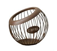 Offee - Organizer da scrivania per bancone della cucina, in metallo, salvaspazio, per capsule di espresso, pacchetti di zucchero, creme, frutta e snack (caffè)