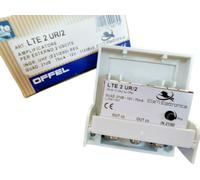 OFFEL Amplificatore LTE solo UHF 21dB regolabile DTT 21/60 2 OUT DVBT LTE