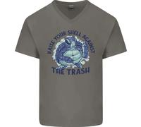 Offensiva Tartaruga Climate Change Ambiente Uomo Scollo A V Cotone T-Shirt