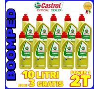 OFFERTA 10 LITRI OLIO CASTROL POWER 1 RACING ULTIMATE 2T MOTO SCOOTER 10CS03