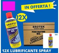 Offerta 12pz Spray lubrificant sbloccante brotek multifunzione lubrificant 450ml