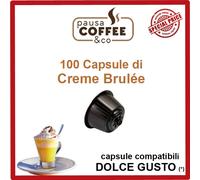 OFFERTA -15% : 100 capsule cialde CREME BRULE' - compatibili Nescafè DOLCE GUSTO