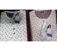 OFFERTA. 2 Pigiami Moda donna VANUÈ caldo cotone manica lunga Pigiama INTERLOCK