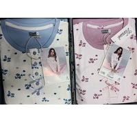 OFFERTA. 2 Pigiami Moda donna VANUÈ caldo cotone manica lunga Pigiama INTERLOCK