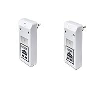 Offerta 2 x 1 - L'originale Riddex Plus - Repellente elettronico elettromagnetico ad ultrasuoni - Respinge senza l'utilizzo di prodotti chimici, inodore, non fa rumore e non ha costi di manutenzione - Scacciatopi scacciainsetti prodotto per formiche scarafaggi scaccia blatte insetti allontana topi mosche zanzare antizanzare anti roditori ratti ragni insetticida elettrico - 2 pezzi
