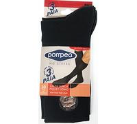 OFFERTA 3 PAIA calze lunghe uomo Pompea no stress in Microfibra 39/42 Colore Blu