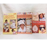 OFFERTA 3 RIVISTE CORREDINO A PUNTO CROCE-PUNTO CROCE E CUCITO-ALFABETI A PUNTOX